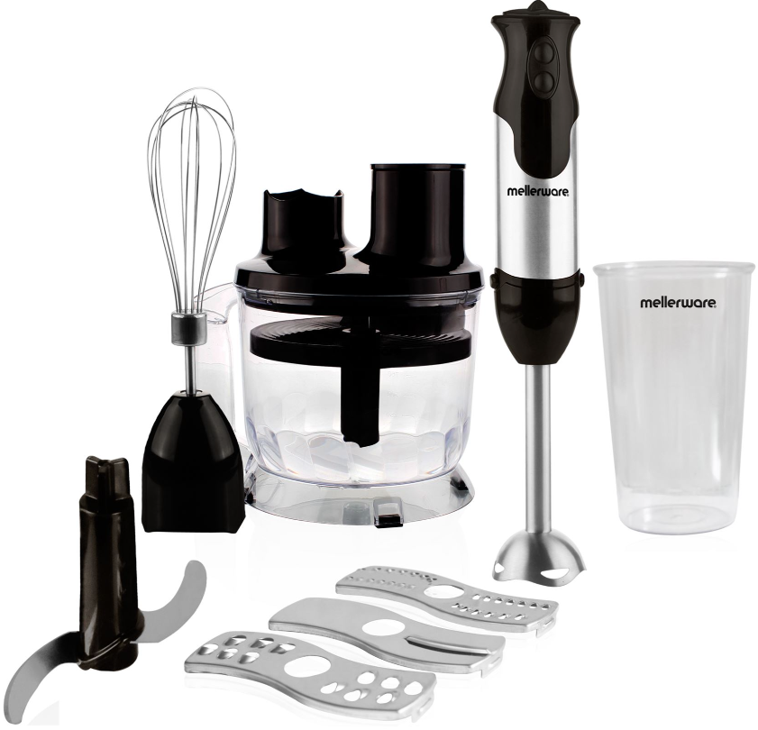 🥣 Mellerware Robot 800 Stick Blender 800W, Food Processor & Beaker Set