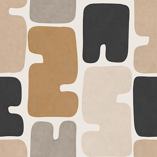 Copacabana Outdoor Barra Geometric Print Upholstery Fabric in Earth (145cm Wide)