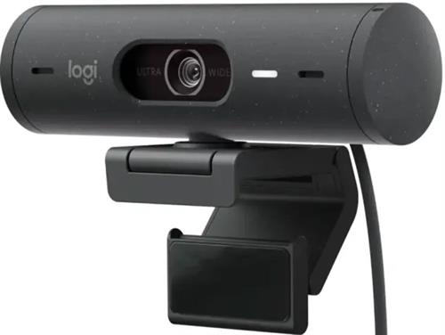 Logitech Brio 500 FHD Webcam Auto Framing, HDR, USB-C, Graphite