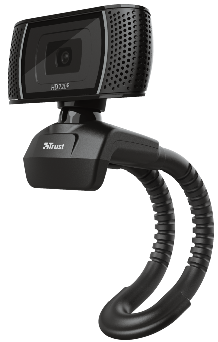Trust TRS-18679 Trino HD Webcam 720p, 8MP Photos, Built-in Mic, Plug & Play