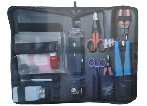 Goldtool TTK-1190 29PC Fibre Toolkit, Microscope, Crimper, Polishing Films, Hard Case