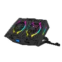 Astrum LCP172 Laptop Cooling Pad, Dual 125mm RGB Fans, 6 Level Stand, USB Hub, 17″ Support
