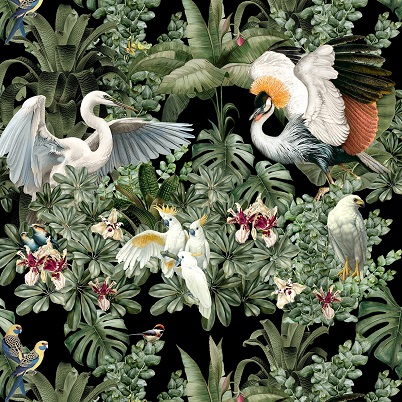 Out Of Africa Korongo Night Printed Cotton Fabric (280cm Wide)