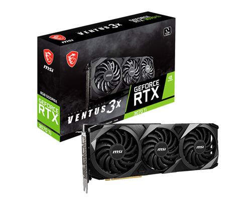 MSI RTX 3070 Ti VENTUS 3X 8G OC 8GB GDDR6X, 1800MHz Boost, PCIe 4.0, Triple Fan, 4K Ready