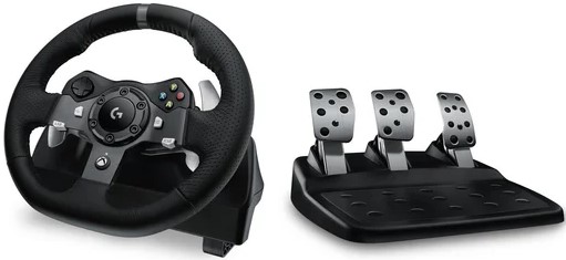 Logitech G920 Driving Force Racing Wheel Dual Motor Force Feedback, Pedals, Leather Grip SKU: 941-000123