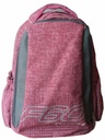 Macaroni Laureate Backpack Pink/Grey, Waterproof, Dual Zip Compartments