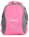 Macaroni Ateneo Student Backpack Pink/Grey