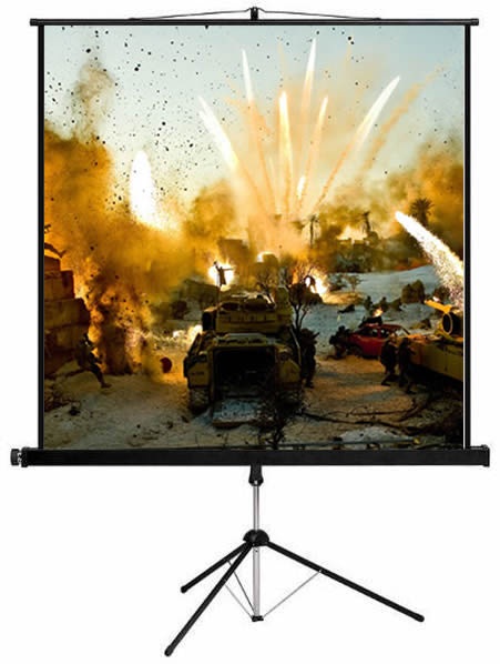 Esquire Tripod Projector Screen 200×113 cm, 16:9 Format, Matte White, Portable SKU: CSW200