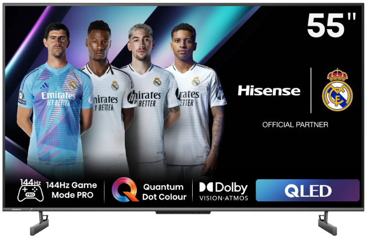 Hisense 55" E7N-Pro QLED 4K 144Hz Gaming Smart TV Dolby Vision
