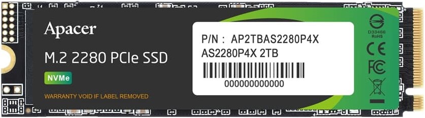 Apacer AS2280P4X 1TB M.2 PCIe SSD