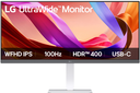 LG 34" UltraWide IPS Monitor | 100Hz, USB-C, HDR400, MaxxAudio, White – 34U530A-W