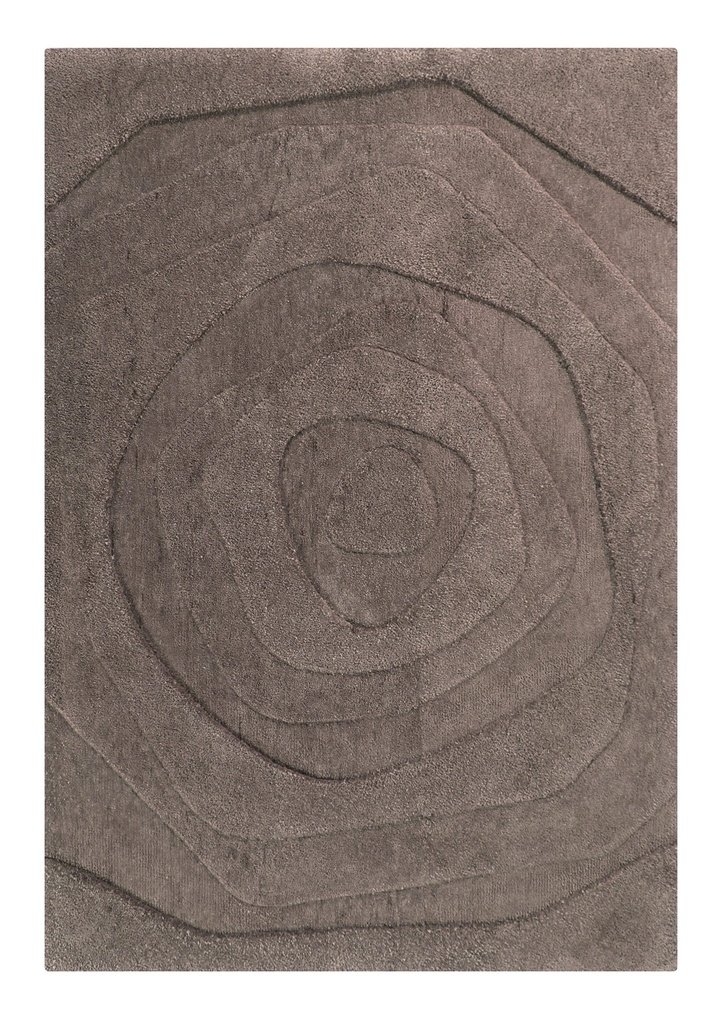 Helix Sepia Geometric Rug - Silkhouse 160×230 cm High Pile