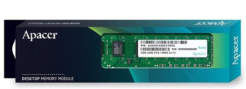 Apacer 4GB DDR3 RAM | DL.04G2K.KAM, 1600MHz, CL11, 240-Pin DIMM, Desktop Memory, 3-Year Warranty