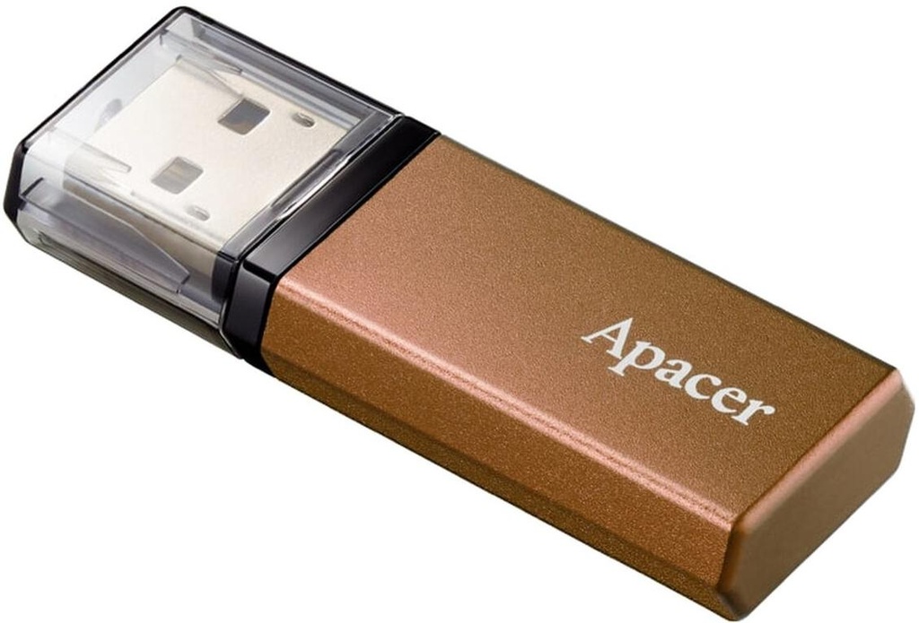 Apacer 128GB USB Flash Drive | AH25C, USB 3.2 Gen1, Bronze, Metal Finish, 5-Year Warranty