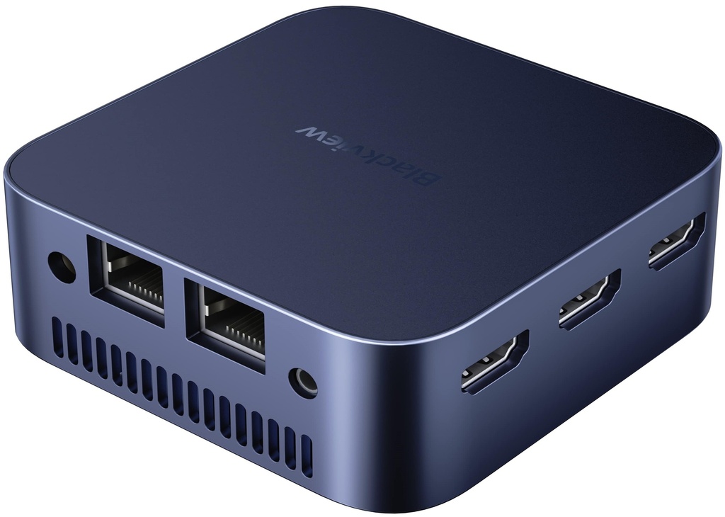 Blackview MP80 Mini PC | Intel N5095, 12GB DDR5, 256GB SSD, 4K UHD, Windows 11 Pro, Blue