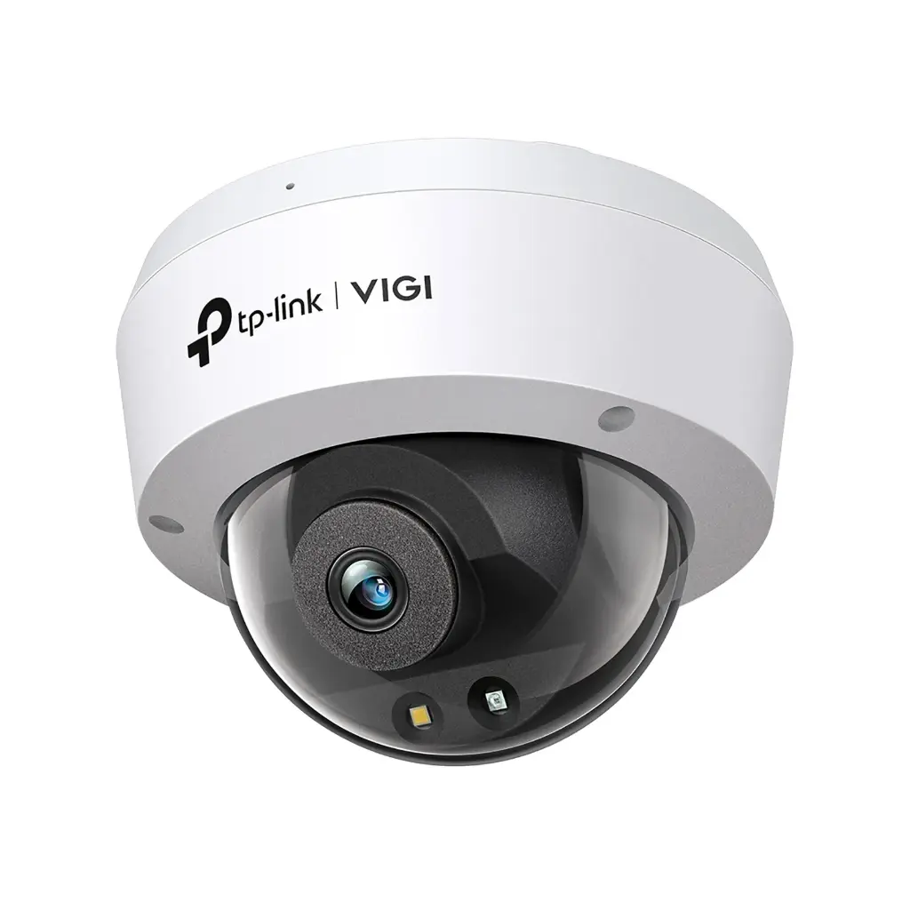 TP-Link VIGI C240 4 MP Full-Color Dome Camera – 24 h Color, AI Detect, IK10, IP67, PoE