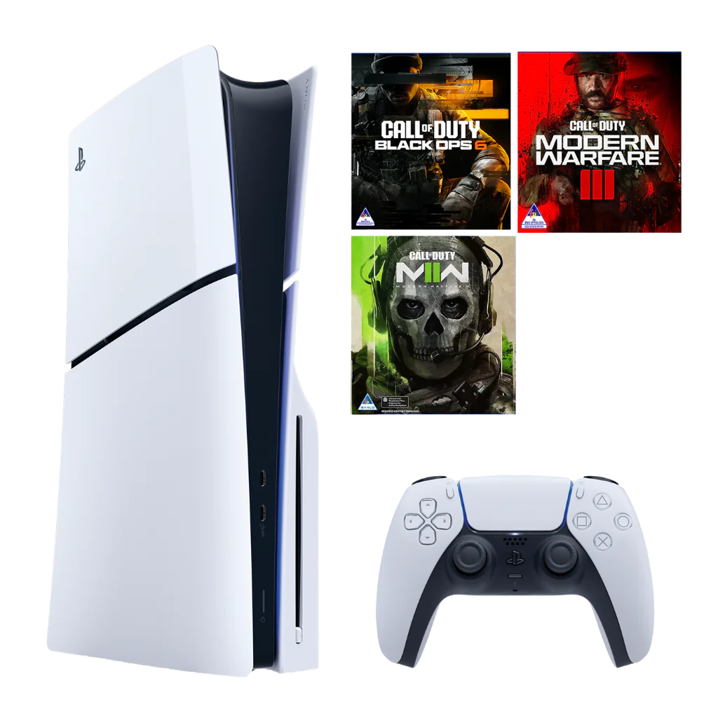 Sony PS5 Console + DualSense + 3× CoD Bundle (4K 120Hz)