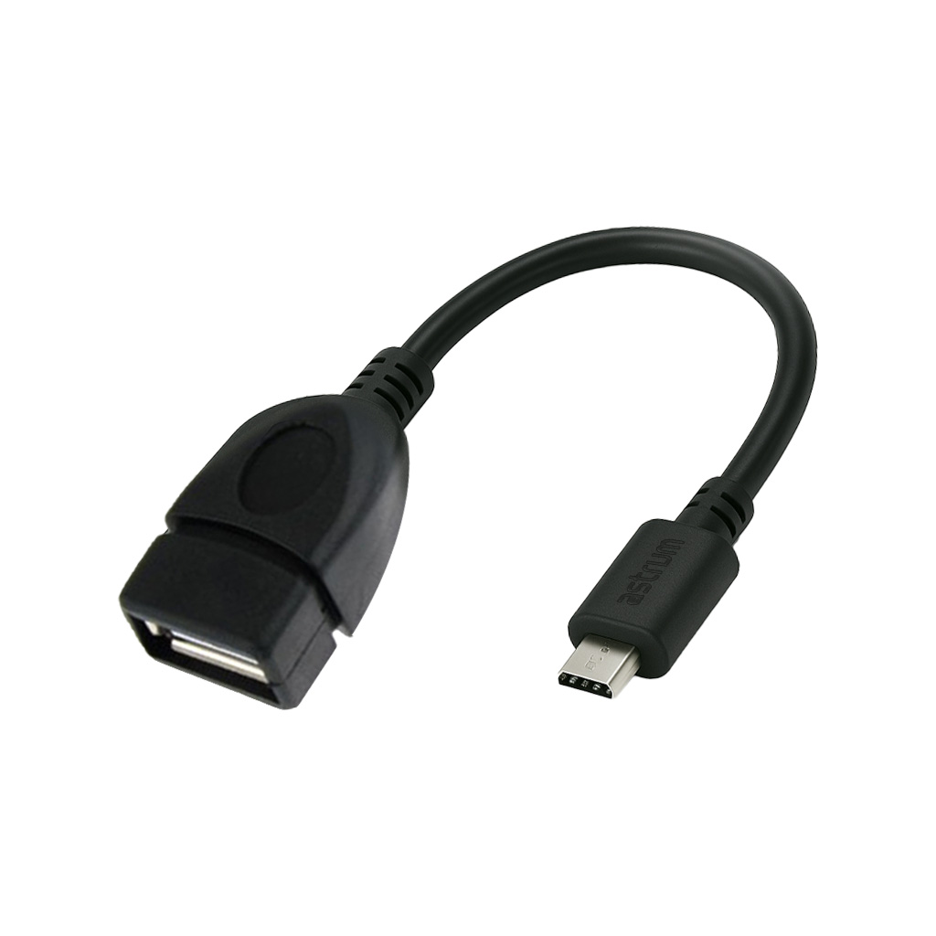 Astrum OD020 Micro USB to USB‑A OTG Cable 20cm Black 12m