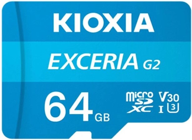 Kioxia Exceria G2 64GB microSDXC UHS‑I V30 60m