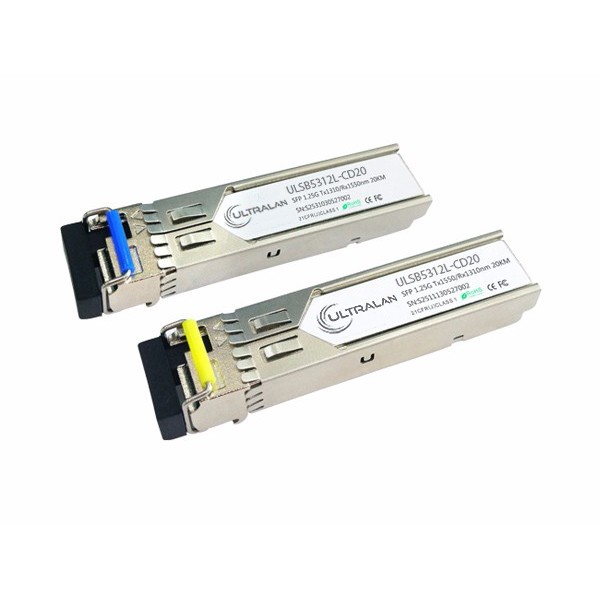 UltraLAN 1G SFP BiDi Pair 20KM SM 1310/1510nm 24m