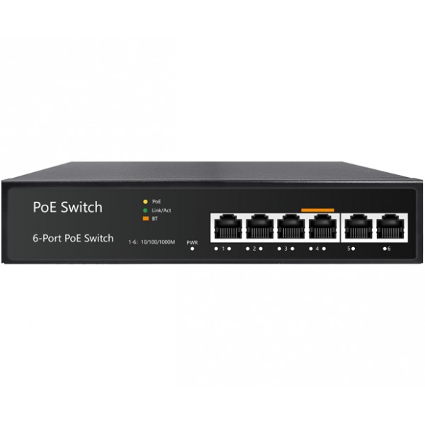 UltraLAN SG1006P PoE Switch | 6‑Port Gigabit AI