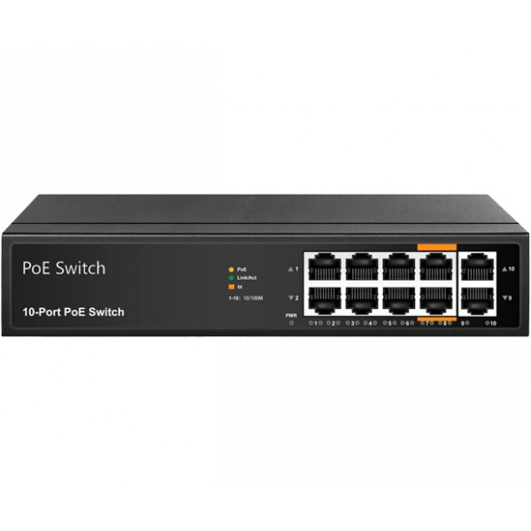 UltraLAN SF1010P PoE Switch | 10‑Port 100Mbps AI