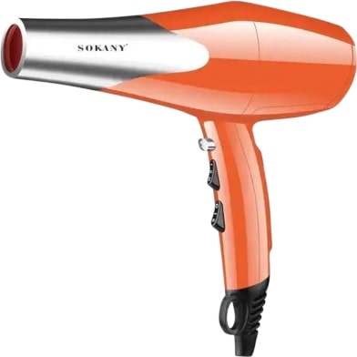Sokany 2000W Orange & Chrome Hairdryer