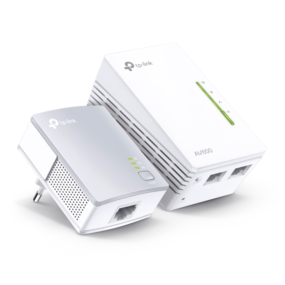 TP-Link TL-WPA4221-KIT AV600 WiFi Powerline Extender Kit - 300Mbps Wi-Fi + 600Mbps Powerline, Wi-Fi Clone, Ethernet Port