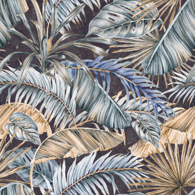 Silkhouse Sylvester The Blues Botanical Fabric 280cm