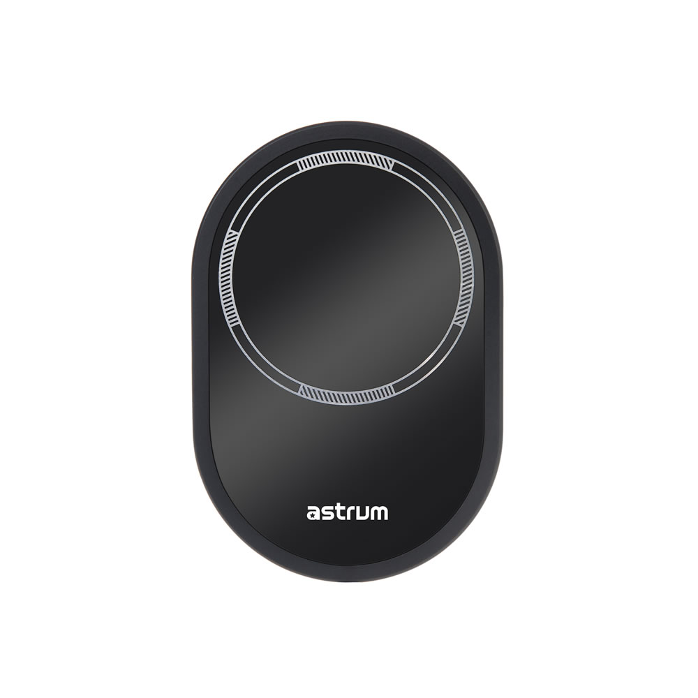Astrum CW510 Magnetic Wireless Car Charger 15W Air Vent Mount with Fast Charging, Smart IC & 360° Rotation Black SKU: A92051-B
