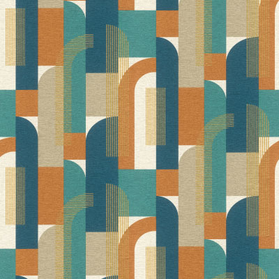 Silkhouse Archi Medes Tobacco Wallpaper Casa Mila