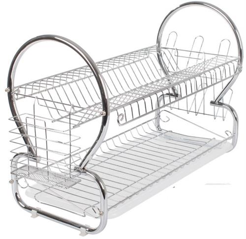 Casey 2‑Layer Stainless Steel Dish Rack