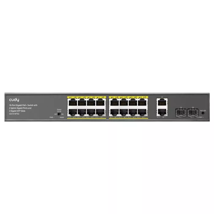 Cudy CD‑GS1018PS 16‑Port Gigabit PoE Switch  