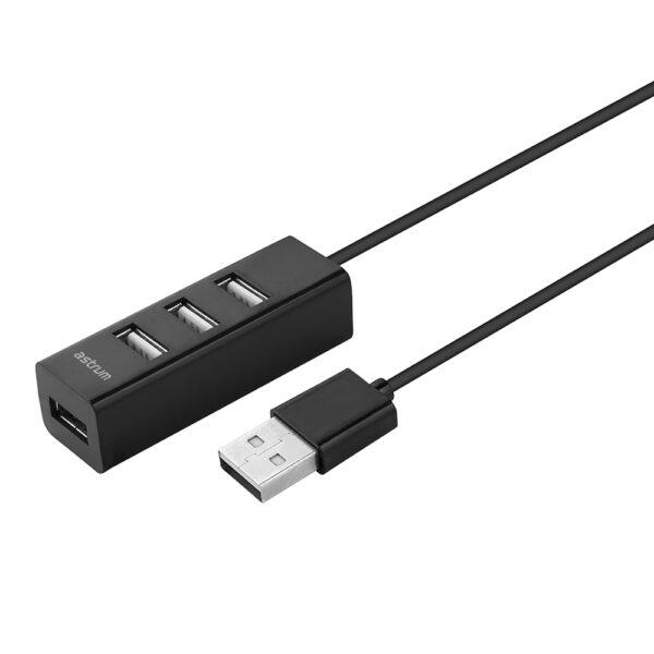 Astrum UH050 USB2 4‑Port Hub 480Mbps OTG 20g 24m