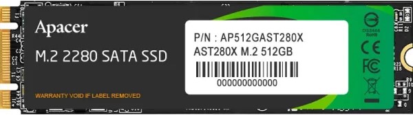 Apacer AST280X 512GB M.2 SATA III SSD