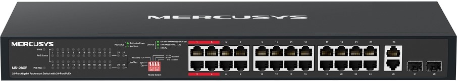 Mercusys MS128GP 24‑Port Gigabit PoE+ Switch