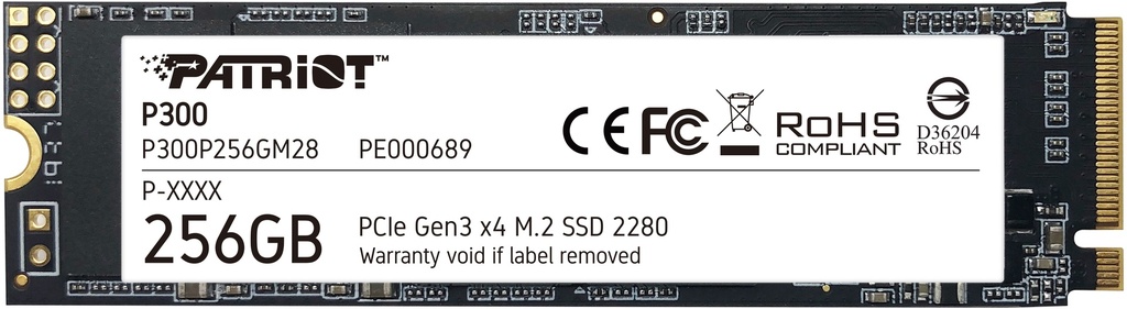 Patriot P300 256GB M.2 PCIe Gen3 SSD  
