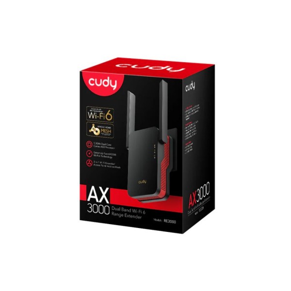 Cudy CD‑RE3000 WiFi 6 3000Mbps Extender  