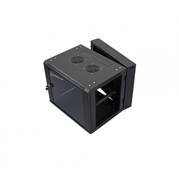 UltraLAN 9U Swing Frame Wall Mount Cabinet | 600mm