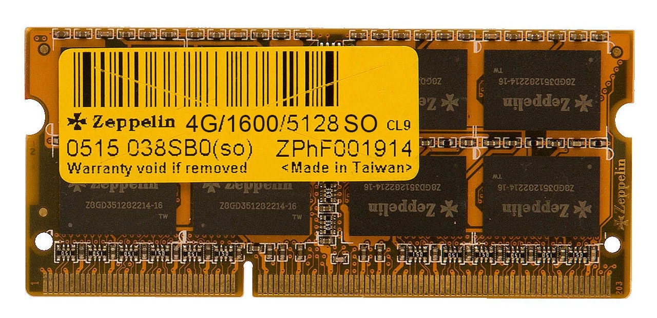 ZEPPELIN DDR4 4GB PC2666 Laptop RAM  