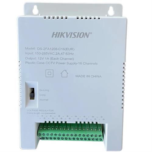 Hikvision DS-2FA1208-C16 16-Channel CCTV Power Supply – 12V DC 60W, Multi-Protection, Voltage Compensation