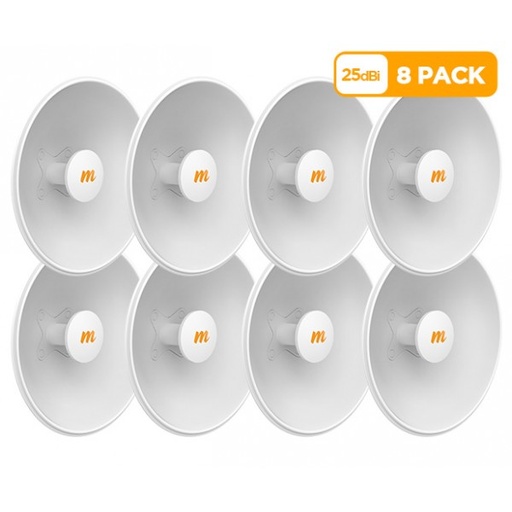 Mimosa N5-X25 twist-on 5GHz 25dBi antenna 430mm (8 Pack) | MIM-N5-X25-8PACK