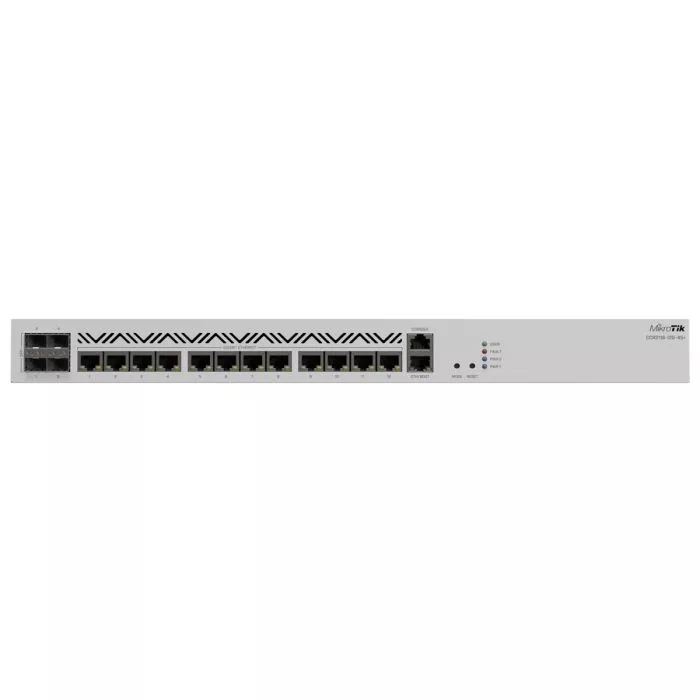 MikroTik Cloud Core 12 Port Gigabit 4SFP+ 16 Core Router | CCR2116-12G-4S+