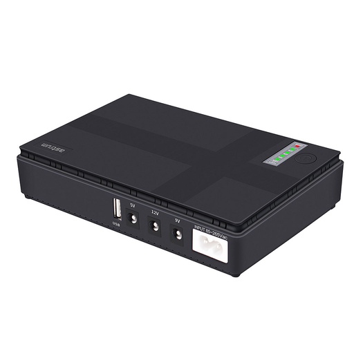 Astrum PB070 Mini UPS 10400mAh 5–12V Dual Output Black