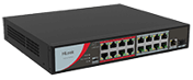HiLook16 Port Fast Ethernet Unmanaged POE Switch | NS-0318P-130(B) 