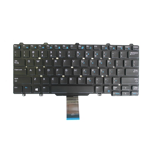 Dell 5490 Laptop Keyboard Black US with Pointer