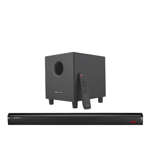 Astrum SM310 Wireless Soundbar 70W RMS, 2.1CH, Bluetooth, USB, TF, AUX, FM, Optical, Coaxial, Remote Control Black SKU: A13031-B