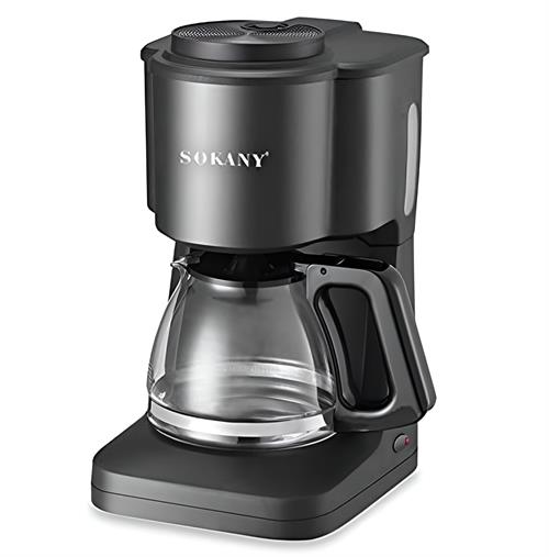 Sokany CSYSK124 600 ml Drip Coffee Maker – 6-Cup Glass Carafe, 650 W, Auto Shut-Off, Black