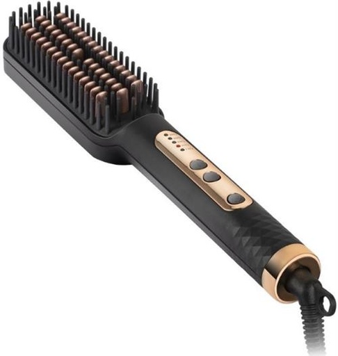 Sokany Hair Straightener Brush Grey Rose Gold