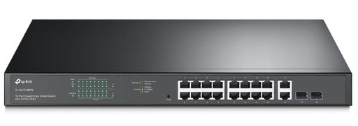 TP-Link TL-SG1218MPE 18-Port Gigabit PoE+ Smart Switch - 192W Budget, 2x SFP, QoS, VLAN, Rackmount (JetStream Series)